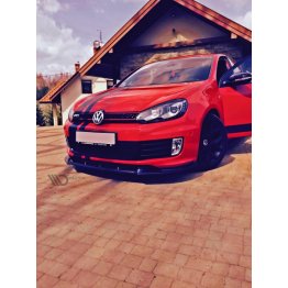 Накладка сплиттер на передний бампер на Volkswagen Golf VI GTI 35TH